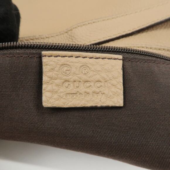 💎✨Authentic✨💎GUCCI Interlocking G Leather Shoulder Bag Beige - Picture 14 of 14